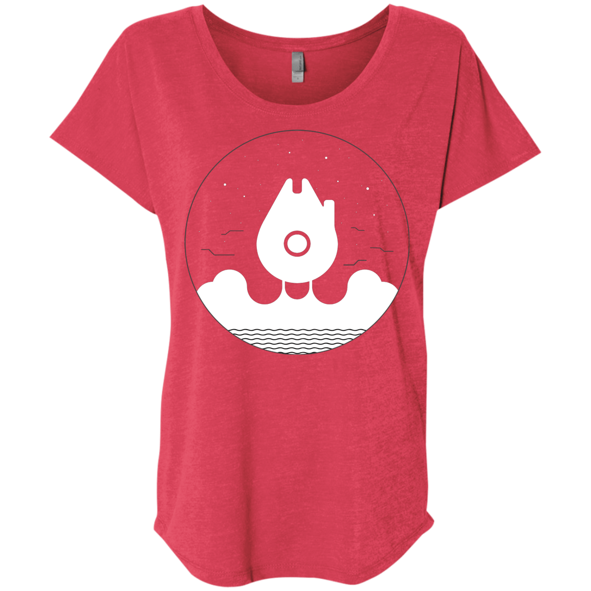 T-Shirts Vintage Red / X-Small Falco Rises Triblend Dolman Sleeve