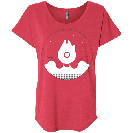 T-Shirts Vintage Red / X-Small Falco Rises Triblend Dolman Sleeve