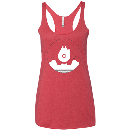 T-Shirts Vintage Red / X-Small Falco Rises Women's Triblend Racerback Tank