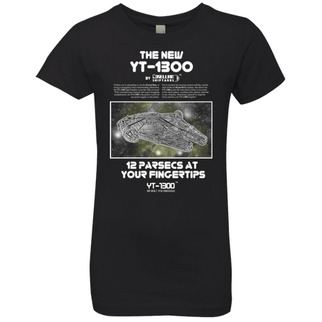T-Shirts Black / YXS Falcon YT-3000 Girls Premium T-Shirt