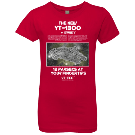 T-Shirts Red / YXS Falcon YT-3000 Girls Premium T-Shirt