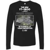 T-Shirts Black / Small Falcon YT-3000 Men's Premium Long Sleeve