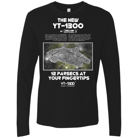 T-Shirts Black / Small Falcon YT-3000 Men's Premium Long Sleeve