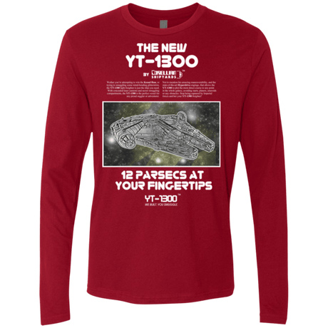 T-Shirts Cardinal / Small Falcon YT-3000 Men's Premium Long Sleeve