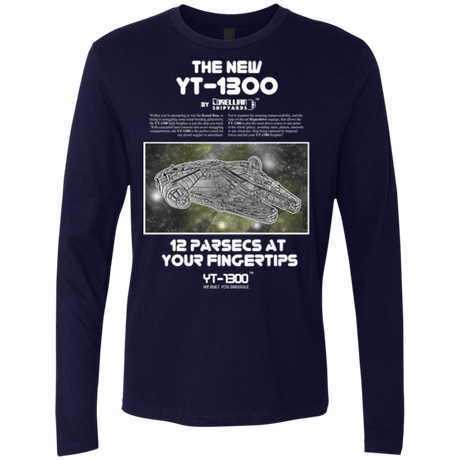 T-Shirts Midnight Navy / Small Falcon YT-3000 Men's Premium Long Sleeve