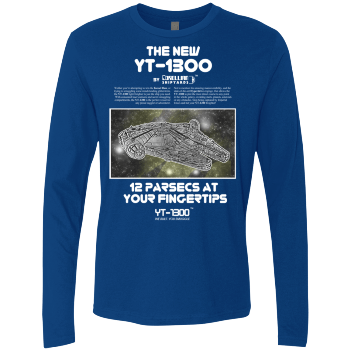 T-Shirts Royal / Small Falcon YT-3000 Men's Premium Long Sleeve