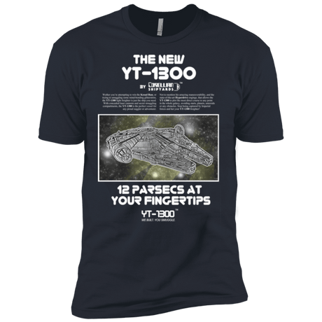 T-Shirts Indigo / X-Small Falcon YT-3000 Men's Premium T-Shirt