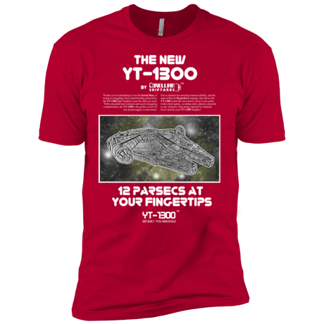 T-Shirts Red / X-Small Falcon YT-3000 Men's Premium T-Shirt
