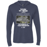 Falcon YT-3000 Triblend Long Sleeve Hoodie Tee