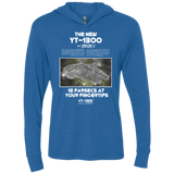T-Shirts Vintage Royal / X-Small Falcon YT-3000 Triblend Long Sleeve Hoodie Tee