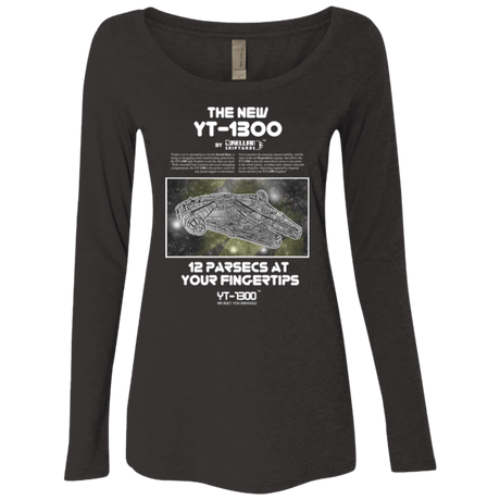 T-Shirts Vintage Black / Small Falcon YT-3000 Women's Triblend Long Sleeve Shirt