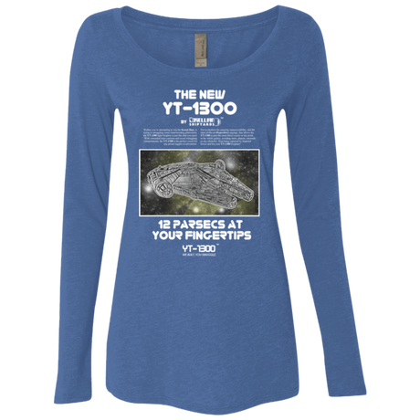 T-Shirts Vintage Royal / Small Falcon YT-3000 Women's Triblend Long Sleeve Shirt