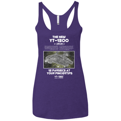 T-Shirts Purple / X-Small Falcon YT-3000 Women's Triblend Racerback Tank