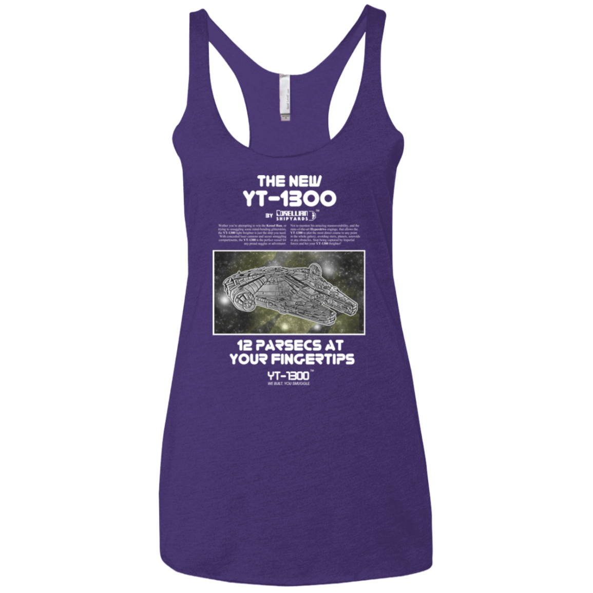 T-Shirts Purple / X-Small Falcon YT-3000 Women's Triblend Racerback Tank