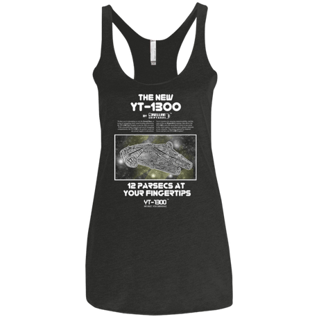 T-Shirts Vintage Black / X-Small Falcon YT-3000 Women's Triblend Racerback Tank