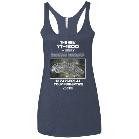 T-Shirts Vintage Navy / X-Small Falcon YT-3000 Women's Triblend Racerback Tank
