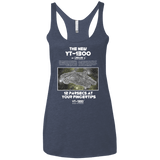 T-Shirts Vintage Navy / X-Small Falcon YT-3000 Women's Triblend Racerback Tank