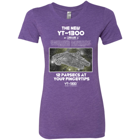 T-Shirts Purple Rush / Small Falcon YT-3000 Women's Triblend T-Shirt