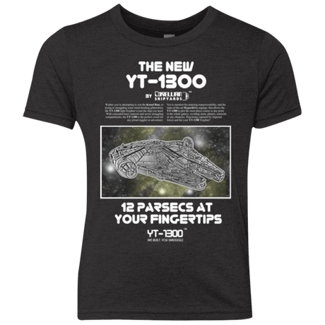 T-Shirts Vintage Black / YXS Falcon YT-3000 Youth Triblend T-Shirt