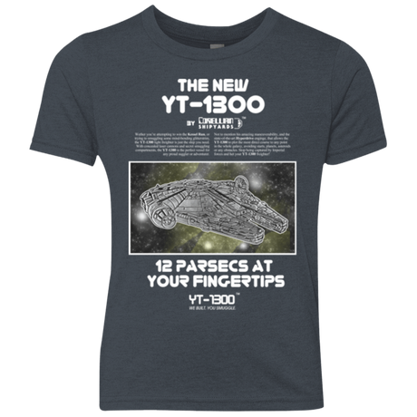 T-Shirts Vintage Navy / YXS Falcon YT-3000 Youth Triblend T-Shirt