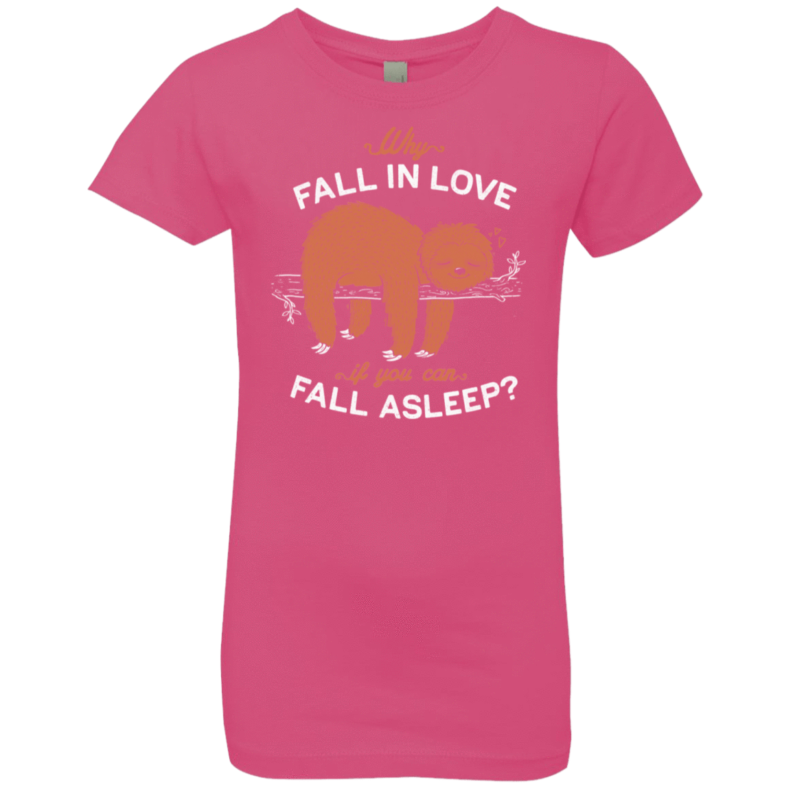 T-Shirts Hot Pink / YXS Fall Asleep Girls Premium T-Shirt