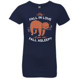 T-Shirts Midnight Navy / YXS Fall Asleep Girls Premium T-Shirt