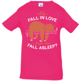 T-Shirts Hot Pink / 6 Months Fall Asleep Infant Premium T-Shirt