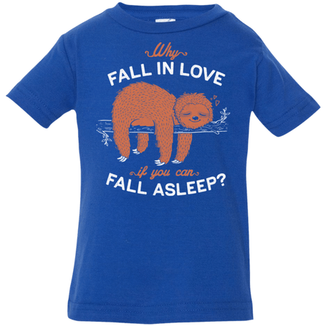 T-Shirts Royal / 6 Months Fall Asleep Infant Premium T-Shirt