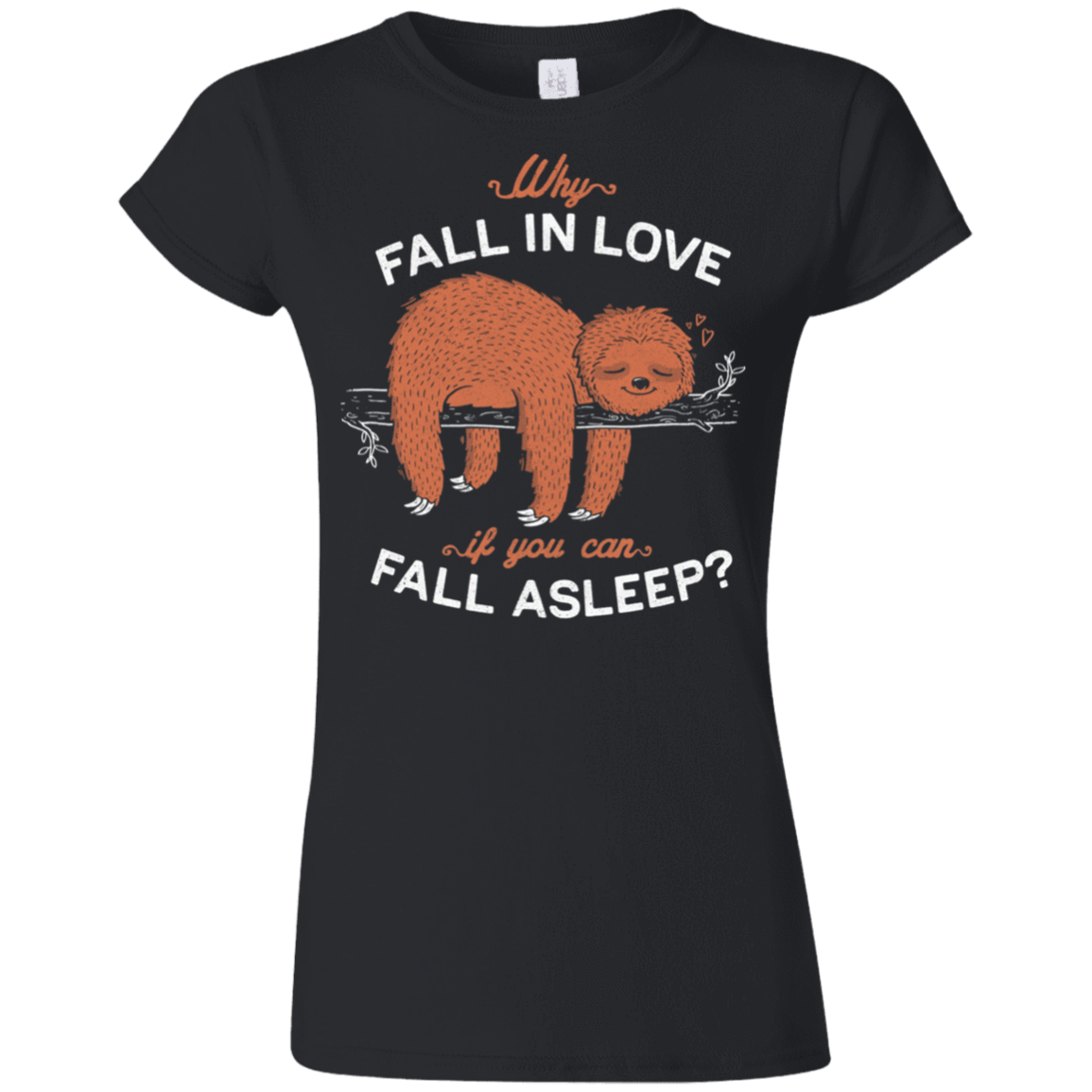 T-Shirts Black / S Fall Asleep Junior Slimmer-Fit T-Shirt