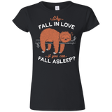 T-Shirts Black / S Fall Asleep Junior Slimmer-Fit T-Shirt