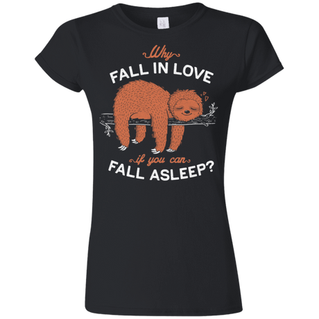 T-Shirts Black / S Fall Asleep Junior Slimmer-Fit T-Shirt