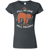 T-Shirts Charcoal / S Fall Asleep Junior Slimmer-Fit T-Shirt