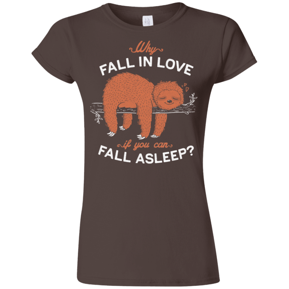 T-Shirts Dark Chocolate / S Fall Asleep Junior Slimmer-Fit T-Shirt