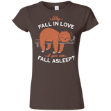 T-Shirts Dark Chocolate / S Fall Asleep Junior Slimmer-Fit T-Shirt