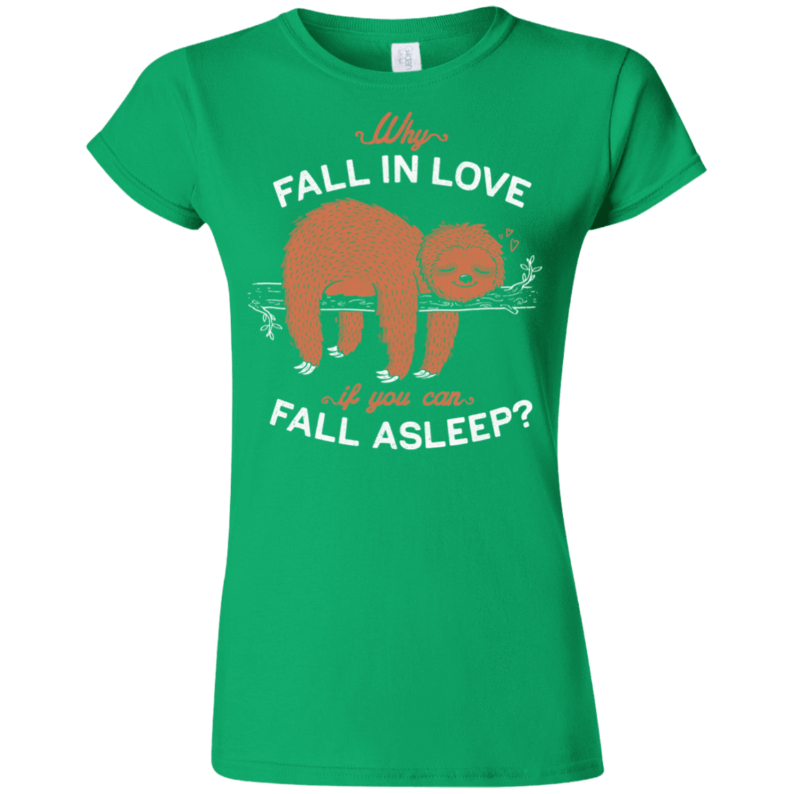 T-Shirts Irish Green / S Fall Asleep Junior Slimmer-Fit T-Shirt