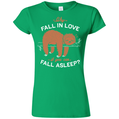 T-Shirts Irish Green / S Fall Asleep Junior Slimmer-Fit T-Shirt