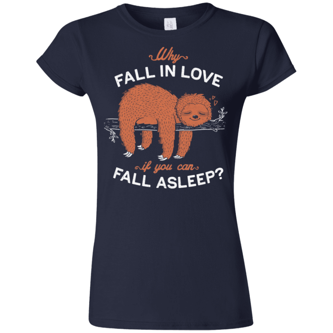 T-Shirts Navy / S Fall Asleep Junior Slimmer-Fit T-Shirt