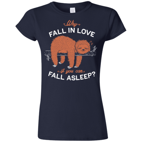 T-Shirts Navy / S Fall Asleep Junior Slimmer-Fit T-Shirt