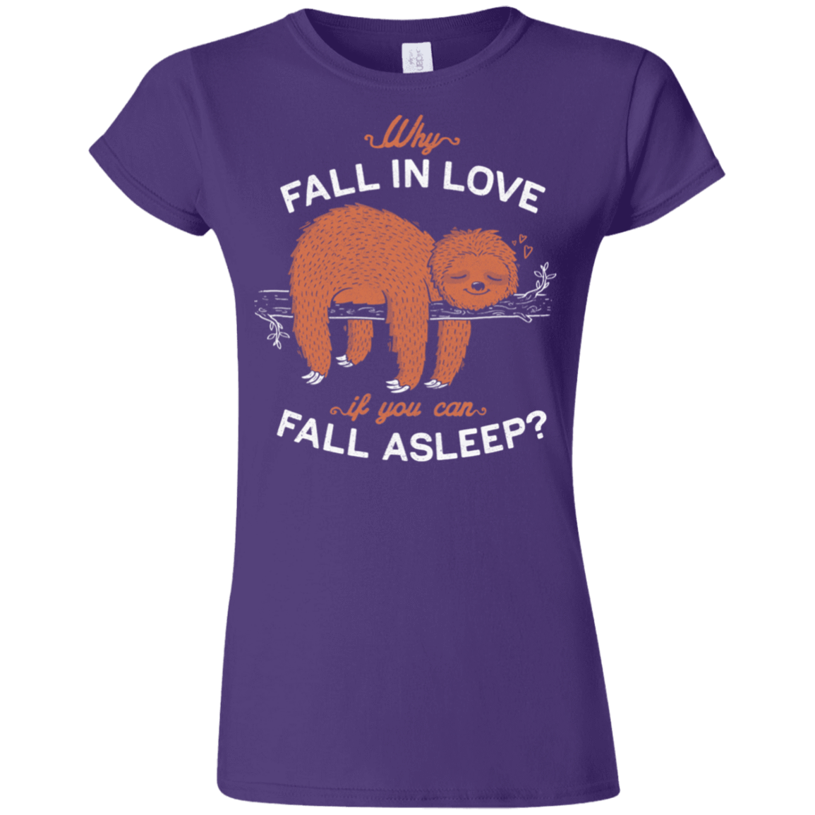 T-Shirts Purple / S Fall Asleep Junior Slimmer-Fit T-Shirt