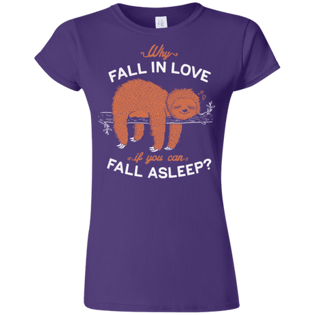 T-Shirts Purple / S Fall Asleep Junior Slimmer-Fit T-Shirt