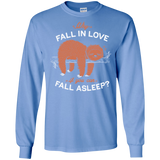 T-Shirts Carolina Blue / S Fall Asleep Men's Long Sleeve T-Shirt