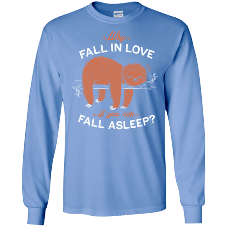 T-Shirts Carolina Blue / S Fall Asleep Men's Long Sleeve T-Shirt