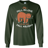 T-Shirts Forest Green / S Fall Asleep Men's Long Sleeve T-Shirt