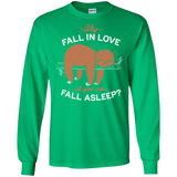 T-Shirts Irish Green / S Fall Asleep Men's Long Sleeve T-Shirt