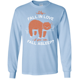 T-Shirts Light Blue / S Fall Asleep Men's Long Sleeve T-Shirt