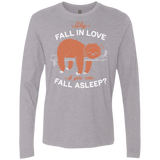 T-Shirts Heather Grey / S Fall Asleep Men's Premium Long Sleeve