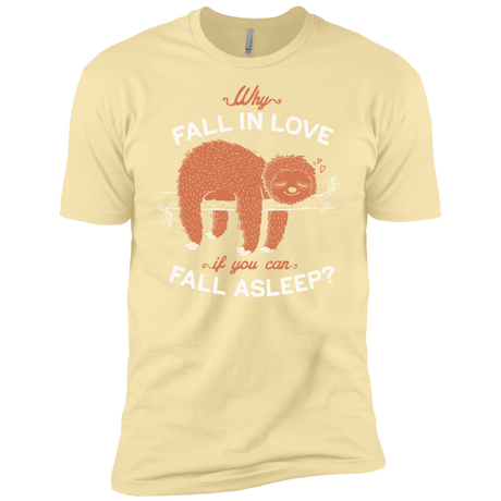 T-Shirts Banana Cream / X-Small Fall Asleep Men's Premium T-Shirt