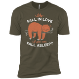 T-Shirts Military Green / X-Small Fall Asleep Men's Premium T-Shirt