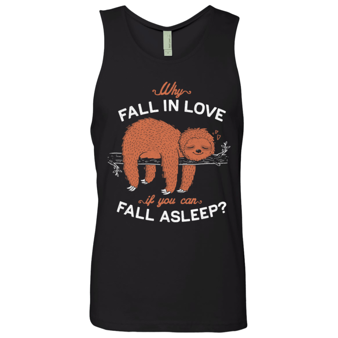 T-Shirts Black / S Fall Asleep Men's Premium Tank Top