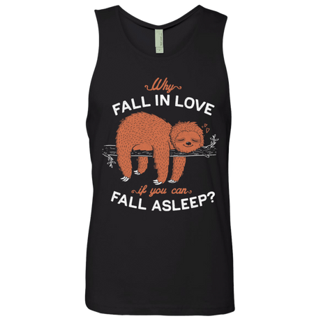 T-Shirts Black / S Fall Asleep Men's Premium Tank Top